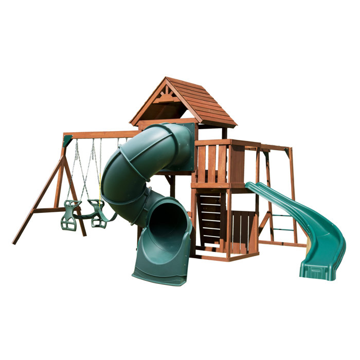 SwingnSlide Grandview Twist Complete Swing Set & Reviews Wayfair